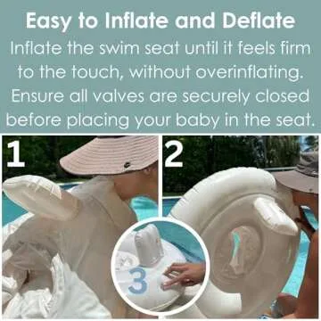 Ali+Oli Modern Baby Swim Seat for Pool Fun, 28"x8"
