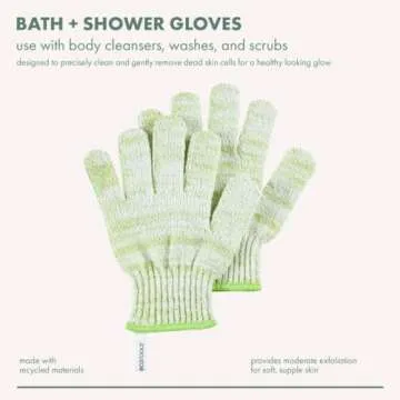EcoTools Eco-Friendly Bath + Shower Gloves – 6 Pack