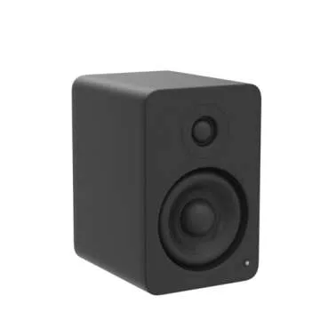 Kanto YU2MB PC Gaming Desktop Speakers | 3" Composite Drivers | 3/4" Silk Dome Tweeter | Class D Amplifier | 100 Watts | Built-in USB DAC | Subwoofer Output | Pair | Matte Black