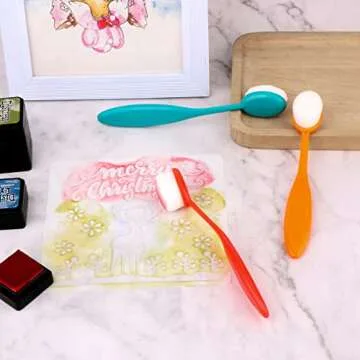 Yoseng 24 Colors Ink Blending Brushes, Blenders,Ink Blending Tools,Brush Head Size 0.85",for Card Making,with Cap