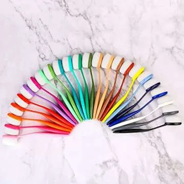 Yoseng 24 Colors Ink Blending Brushes, Blenders,Ink Blending Tools,Brush Head Size 0.85",for Card Making,with Cap