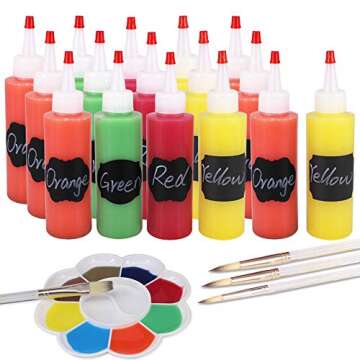 Belinlen 16 Pack Plastic Squeeze Condiment Bottles