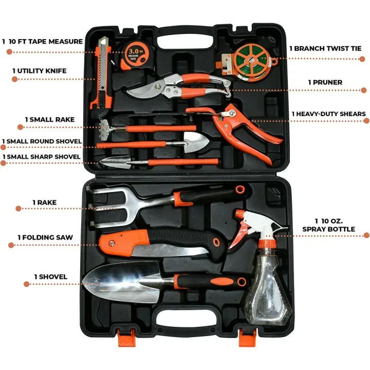 Scuddles Heavy Duty 12 Piece Garden Tools Set