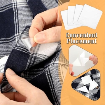 100 Pcs No Curl Collar Stays for Men Dress Shirts