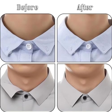 100 Pcs No Curl Collar Stays for Men Dress Shirts
