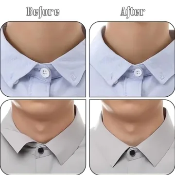 100 Pcs No Curl Collar Stays for Men Dress Shirts