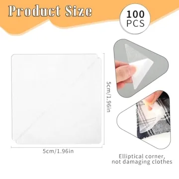 100 Pcs No Curl Collar Stays for Men Dress Shirts