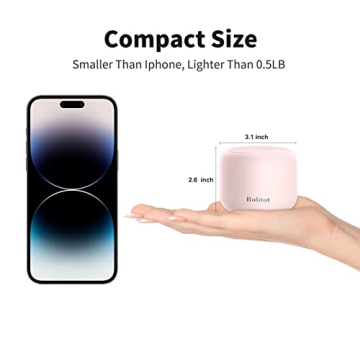 Bobtot Pink Portable Bluetooth Speaker Waterproof 20H Playtime