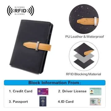 Deziliao Passport Wallet - RFID AirTag Travel Holder