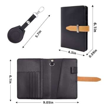 Deziliao Passport Wallet - RFID AirTag Travel Holder
