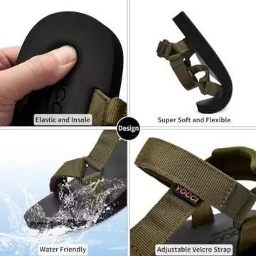 YOCCI Women's Sport Sandals Lightweight Water-Friendly Hiking Shoes