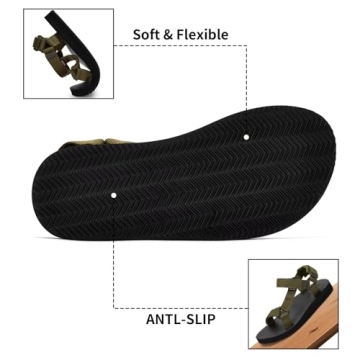 YOCCI Women's Sport Sandals Lightweight Water-Friendly Hiking Shoes