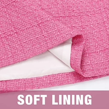 IDEALSANXUN Women's High Waist Wool Plaid Mini Skirt