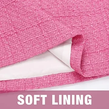 IDEALSANXUN Women's High Waist Wool Plaid Mini Skirt