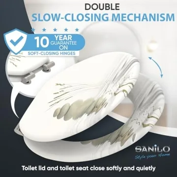 Stylish SANILO Toilet Seat with Soft Close for All Toilets