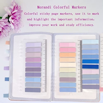 Potanro Colorful Sticky Annotation Tabs - 800 Pcs, 40 Colors, Writable