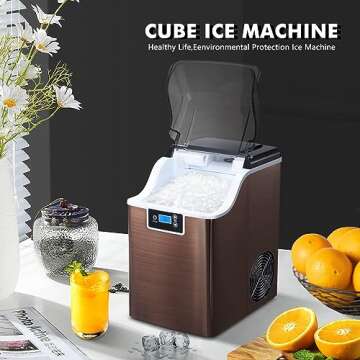 Nugget Ice Maker Portable Self-Cleaning Ice Machine