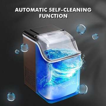 Nugget Ice Maker Portable Self-Cleaning Ice Machine