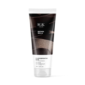 IGK Color Depositing Mask Cocoa Brown Bella - Vibrant, Silky Hair Color