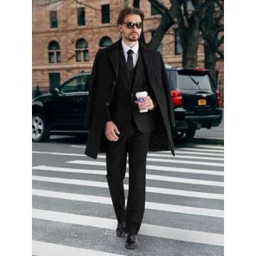 Stylish MAGE MALE Men's 3 Piece Slim Fit Suit Set