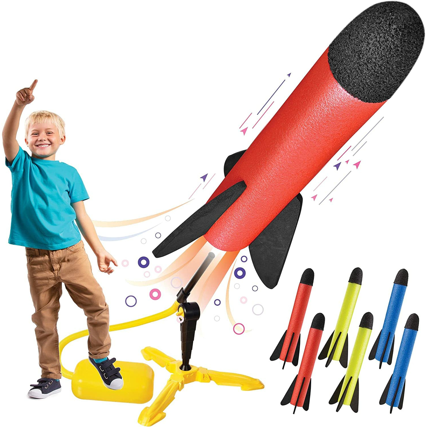 Toy Rocket Launcher for Kids - 100+ Feet High Fun