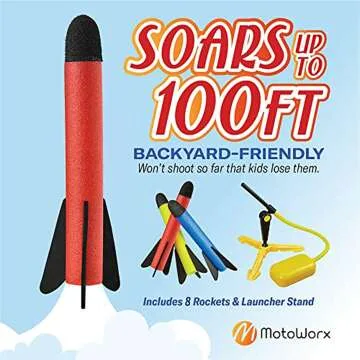 Toy Rocket Launcher for Kids - 100+ Feet High Fun
