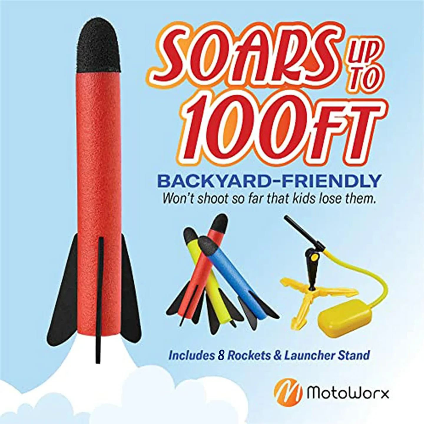 Toy Rocket Launcher for Kids - 100+ Feet High Fun