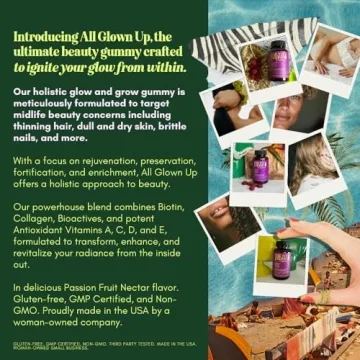All Glown Up Glow and Grow Gummies with Biotin and Collagen