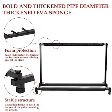 Multi Holder Folding Guitar Rack for Acoustic & Electric