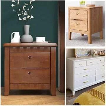 hugolem 6 Pack Brass Round Antique Brass Kitchen Cabinet Knobs Cupboard Door Knobs Drawer Handle Pulls Dresser Knobs with 7 Pcs Screws for Bathroom Drawer Door Hardware