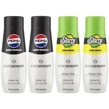 SodaStream® Pepsi® Starry® Zero Sugar Beverage Mix Variety Pack (440ml, Pack of 4)