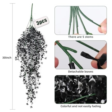 RECUTMS Artificial Hanging Plants for Lively Decor