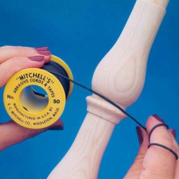 Mitchell's Heavy-Duty Abrasive Cord - .055 Dia, 150 Grit for Precision Finishing