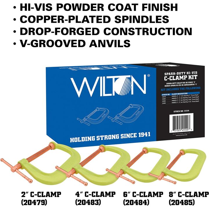 Wilton Spark-Duty 400CS Hi-Vis C-Clamp Kit