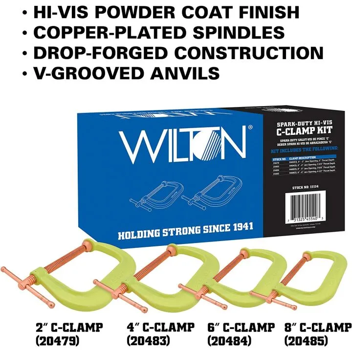 Wilton Spark-Duty 400CS Hi-Vis C-Clamp Kit