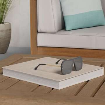 Weewooday 4 Pairs Siamese Stylish Classic Rimless Oversized Sunglasses