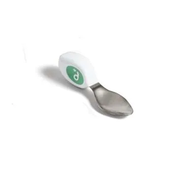 doddl Toddler Utensils, Ergonomic Fork Spoon and Knife Set for Self Feeding, Stainless Steel Silverware for 1-3 Year Olds, BPA Free, Dishwasher Safe (Aqua)