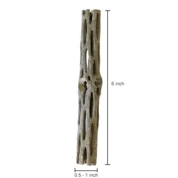 Natural Cholla Wood for Aquarium Decoration Shrimp and Fish Tank (6 Inch (3 Pack))