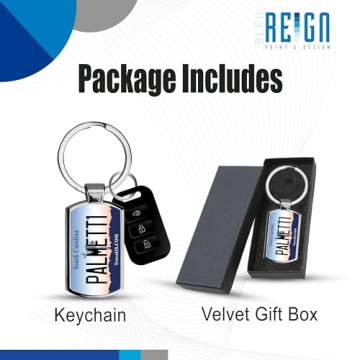 Custom 2016 SC License Plate Keychain | Bleu Reign