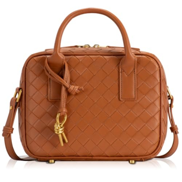 GASSDA Woven Bag for Women, Cute Tote Bag Crossbody Bag PU Leather Handmade Shoulder Handbags Woven ...