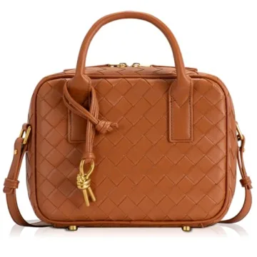 GASSDA Woven Bag for Women, Cute Tote Bag Crossbody Bag PU Leather Handmade Shoulder Handbags Woven ...