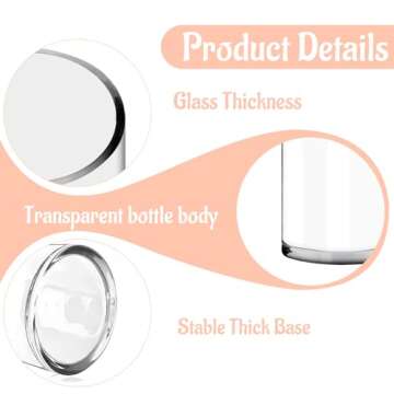 ROYUEXT Clear Glass Cylinder Vase，Multiple Size Choices Glass Flower Vase Centerpieces，Hurricane Floating Candle Holder Vase，Use for Floral, Wedding, Home Decor, Party, Holiday(H:8" D:4", Cylinder)