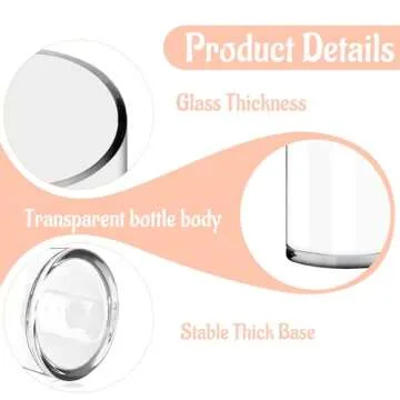 ROYUEXT Clear Glass Cylinder Vase，Multiple Size Choices Glass Flower Vase Centerpieces，Hurricane Floating Candle Holder Vase，Use for Floral, Wedding, Home Decor, Party, Holiday(H:8" D:4", Cylinder)