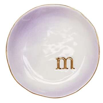 Stylish Ceramic Jewelry Tray for Rings and Earrings - Gift Ready