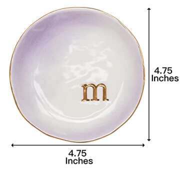 Stylish Ceramic Jewelry Tray for Rings and Earrings - Gift Ready