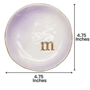 Stylish Ceramic Jewelry Tray for Rings and Earrings - Gift Ready