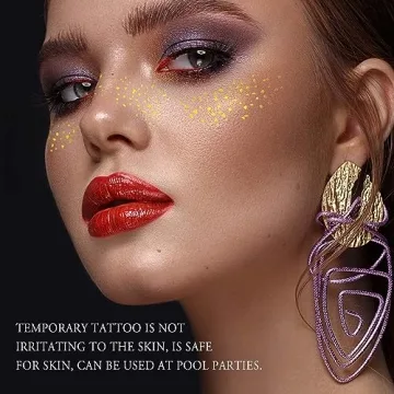 Freckles Metallic Tattoo Stickers - Waterproof Temporary Face Art