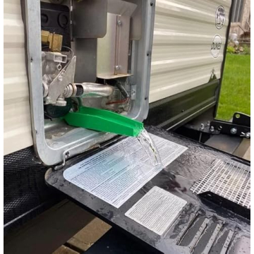 Effortless RV Water Heater Drain Funnel Tool for Maintenance