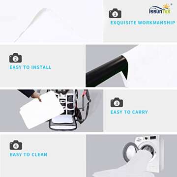 High Quality 5X7 ft Photo Studio Muslin Backdrop