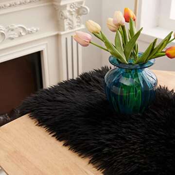 Faux Fur Table Runner for Elegant Home Decor
